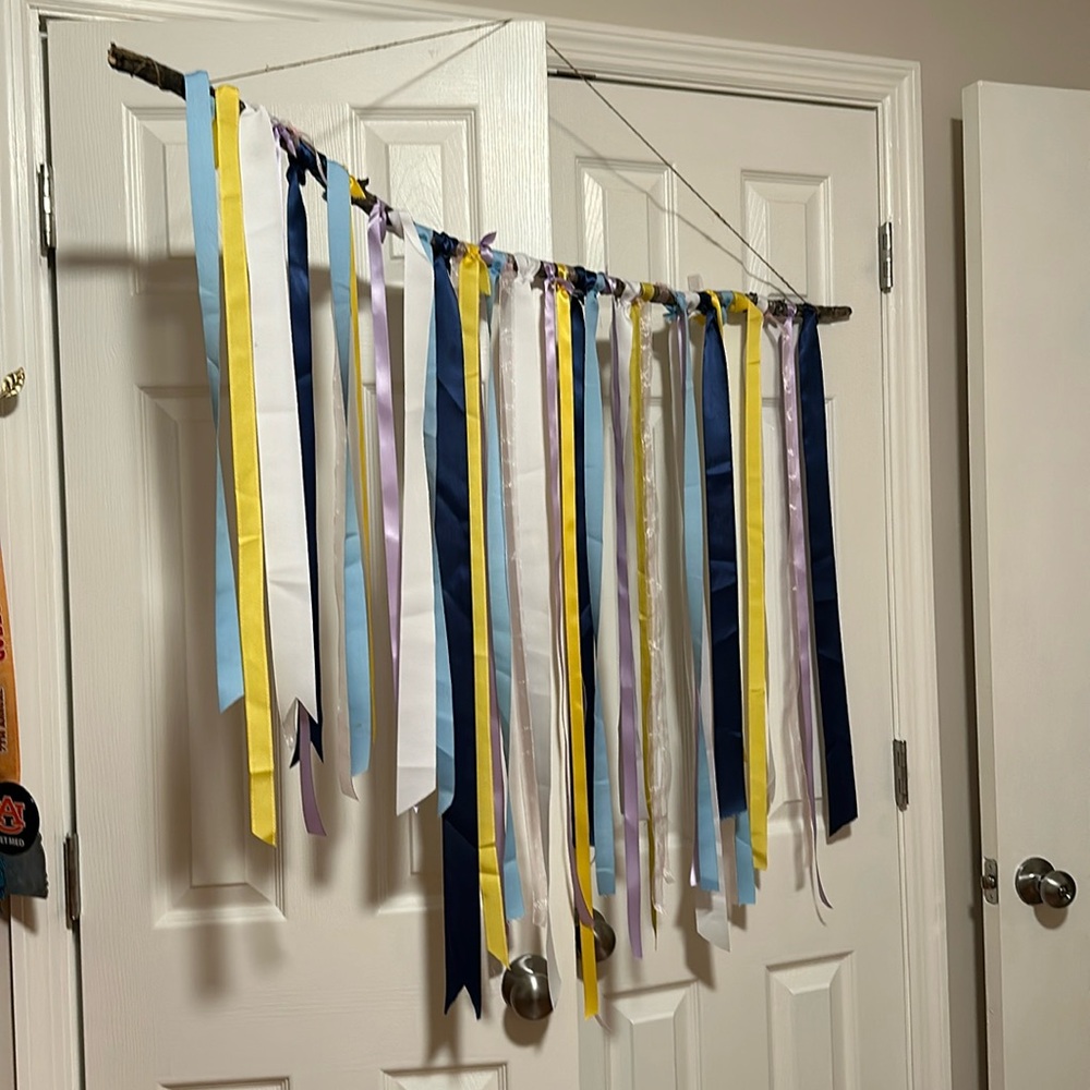 Ribbon hanging decoration boutique modern farmhouse